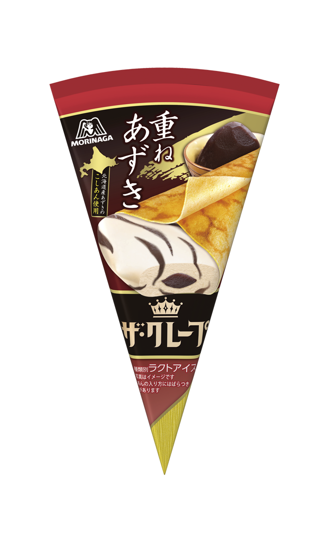 北海道産あずきを使用した和風クレープアイス『ザ・クレープ＜重ねあずき＞』発売