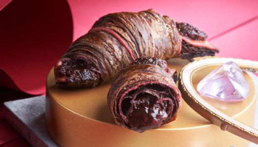 サンマルクカフェの「バレンタイン期間限定メニュー」4種。「プレミアムチョコクロ」など生チョコレートを使用した限定スイーツ